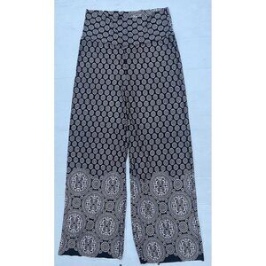 Swell Girls Black Missy Pie Printed Summer Beach Lightweight Pants